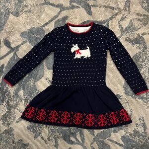 Maggie & Zoe Kids Navy Sweater with Red Trim